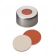 Shimadzu Aluminium Cap clear lacquered, 5.5 mm centre hole, Septum Rubber/PTFE - 961-10030-10