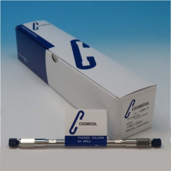 Nacalai Tesque COSMOSIL 5PFP Microbore Analytical HPLC Column, 5 µm, 120 Å, 2 x 100 mm, 1/Pk - 13264-31 - Click Image to Close
