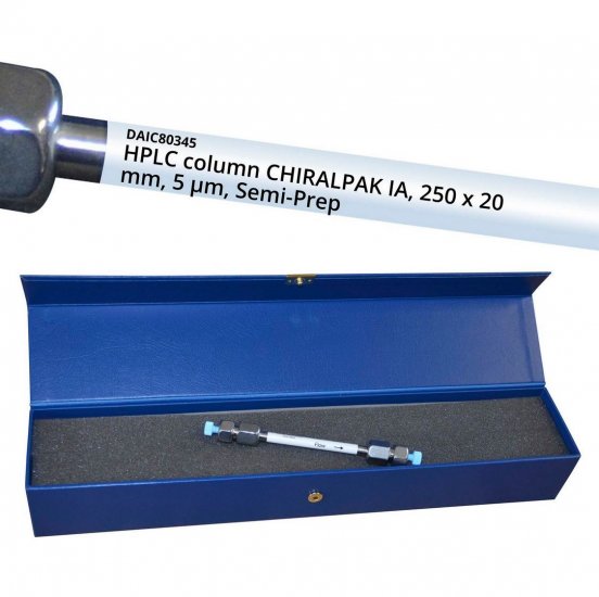 Daicel CHIRALPAK IA HPLC Preparative Column, 5 um, ID 20 mm x L 250 mm - 80345 - Click Image to Close