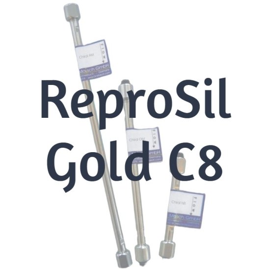 Dr. Maisch ReproSil Gold 120 C8 Longlife DAC, refill, 5 µm, 120 Å, 40 x 250 mm, 1/Pk - R15.8G.LFD2540R - Click Image to Close