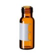 VDS optilab Short Neck Screw Cap Vial G 1-LF+FM, Amber, Volume 1.5 mL, Thread ccc9 mm, Vial Height x OD 32.0 x 11.5 mm from Glass, 100/Pk - 88909479