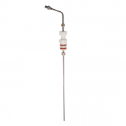 QLA 13" (330mm) Bent 316 SS Cannula with SS Luer Lock and 2 Position Stopper at 500mL and 900mL, Sotax compatible - CAN013-ST-5-9