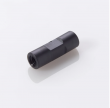 CTS Sciencix Union Connector (Body Only) for 1/16 inch OD Tubing, 0.010 inch (0.25mm) Thru-Hole, PEEK, Black - 11-1917