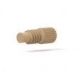 Upchurch Scientific Plug for 6-32 Flat-Bottom Ports, Micro Headless Knurl, PEEK, Natural, Single - P-559 *OBSOLETE*