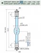 Hamamatsu Super-quiet Xenon lamp, 150 W, 19 V, 1000 h Guaranteed Life, 44 g Weight - L2175