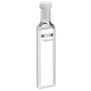 Hellma 110-QS Macro Absorption Cell with stopper, Quartz SUPRASIL Glass, 200-2500 nm, 350 ul, 1 mm Light Path, 1/Pk - 110-1-40