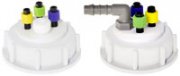 VICI Jour DIN60 Thread Waste Cap, 4 Ports, M10 x 1 Thread for Barbed Adapter - JR-S-16013