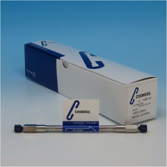 Nacalai Tesque COSMOSIL 5PFP Analytical HPLC Column, 5 µm, 120 Å, 3 x 100 mm, 1/Pk - 13267-01 - Click Image to Close