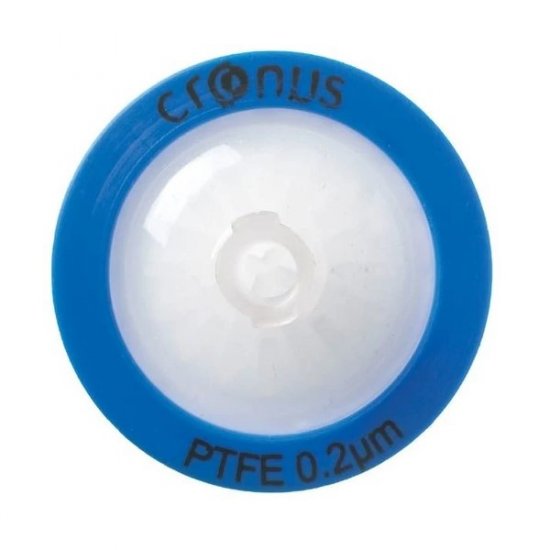 QLA 0.2 um Cronus Syringe Filters, PTFE, 25mm diameter, Colour-coded Blue (Bag/1000) - FFPT2502-1000 - Click Image to Close