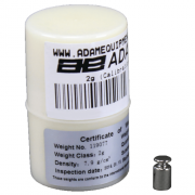 Adam Equipment OIML F1 2g Calibration Weight for Scales and Balances, Stainless Steel, Single