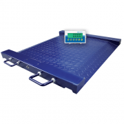 Adam Equipment PTM Drum, Wheelchair Scales with AE 403 Indicator, 500 kg Capacity, 0.1 kg Readability, 760 x 580 mm Pan Size - PTM 500 + AE403