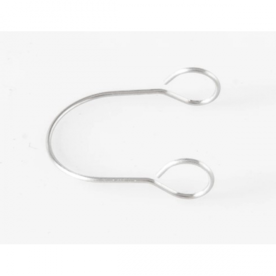 QLA U Shaped Sinker, fits Capsule Sizes 0 and 1, 1.024” (26mm) length, 316 Stainless Steel - CAPWHT-U01 - Click Image to Close