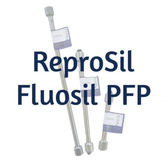 Dr. Maisch ReproSil Fluosil 60 PFP Pentafluorphenyl Analytical HPLC Column, 5 µm, 60 Å, 4 x 250 mm, 1/Pk - FL05.PFP.S2504 - Click Image to Close