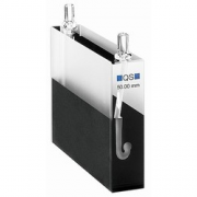 Hellma 178.010-QS Micro Flow-Through Absorption Cell with in/outlet tubes, Quartz SUPRASIL Glass, 200-2500 nm, 370 ul, 50 mm Path Length, 8.5 mm Centre Height, 1/Pk - 178010-50-85-40