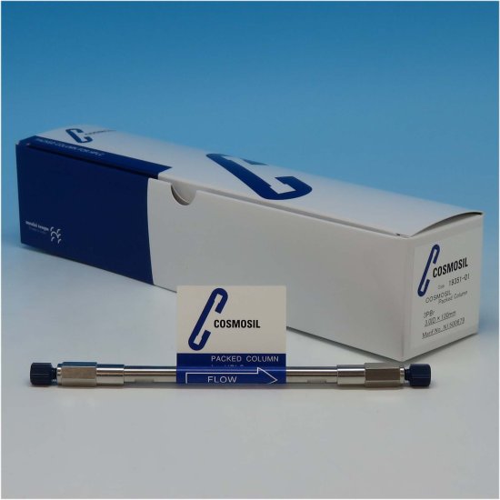 Nacalai Tesque COSMOSIL 3PBr Pentabromobenzyl Analytical HPLC Column, 3 µm, 120 Å, 3 x 100 mm, 1/Pk - 19351-01 - Click Image to Close