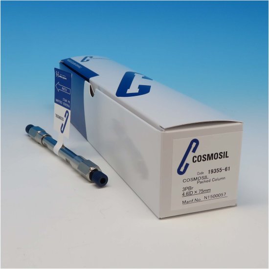 Nacalai Tesque COSMOSIL 3PBr Pentabromobenzyl Analytical HPLC Column, 3 µm, 120 Å, 4.6 x 75 mm, 1/Pk - 19355-61 - Click Image to Close