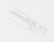 CTS Sciencix Clear Glass Bottom Spring Insert, 50-200 µL, (6 x 25 mm) Wide Mouth, 100/pk - 11-1066