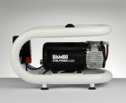 Bambi HT Range Ultra Low Noise Oil Free Air Compressor, 0.75Hp, 144 l/min, 3 Litre Receiver, 26 x 23 x 43 cm - HT3-2P