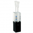 Hellma 105.210-QS Ultra-Micro Absorption Cell, pipette tips, Black Bottom Half, Quartz SUPRASIL Glass, 200-2500 nm, 2.5 ul, 5 mm Path Length, 8.5 mm Centre Height, 1/Pk - 105210-585-40