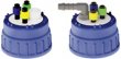 VICI Jour B53 Thread Waste Cap, 4 Ports, 1/2-20 for 1/4" tubing - JR-S-15303