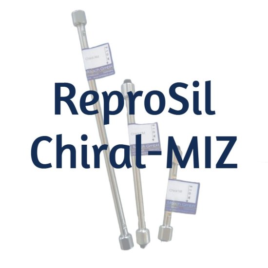 Dr. Maisch ReproSil Chiral-MIZ Cellulose tris-(3-Chlor-4-methylphenyl) Carbamat Analytical HPLC Column, 5 µm, 1000 Å, 2 x 150 mm, 1/Pk - R65.MIZ.S1502 - Click Image to Close