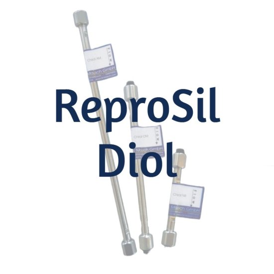 Dr. Maisch ReproSil 80 Diol Analytical HPLC Guard Cartridge Column, 5 µm, 80 Å, 4.6 x 5 mm, 5/Pk - R05.D0.V0046 - Click Image to Close