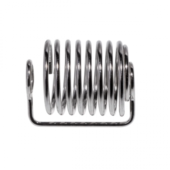 QLA Spiral Capsule Sinker, 8 spirals, 1.06” (27mm) L x 0.709” (18mm) W Capacity, 0.062” (1.57mm) wire diameter, 316 Stainless Steel - CAPWHT-8S - Click Image to Close