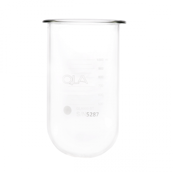 QLA 1000mL Clear Glass Vessel, Sotax AT7 Smart compatible, Serialised - GLA900-ST (2503) - Click Image to Close