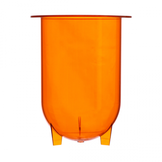 1000mL Amber Plastic Footed Vessel, Agilent/VanKel compatible - PLA900-AV - Click Image to Close