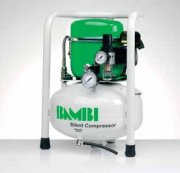 Bambi Budget Range Silent Oil Lubricated Air Compressor, 0.5Hp, 50 l/min, 9 litres Receiver, 47 x 34 x 34 cm - BB8