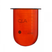 QLA 1000mL Amber Glass Vessel, Erweka compatible, Serialised - GLA900-AEW (80-000-1004)