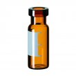 Shimadzu 1.5 ml Amber Crimp Neck Vial with Label, 100 pcs - 961-10020-24, 980-11988, 227-34122-11