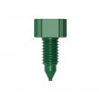 VICI Jour Column Endstopper Plugs, Nylon, Threads 10-32, 350 bar (5000 psi), Green, 10/pkg - JR-4075-10