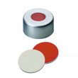 Shimadzu Aluminum Cap clear lacquered, 5.5 mm centre hole, Septum Rubber/PTFE - 961-10030-10