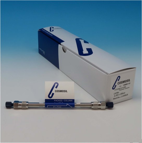 Nacalai Tesque COSMOCORE 2.6PBr Analytical UHPLC Column, 2.6 µm, 90 Å, 2.1 x 100 mm, 1/Pk - 13695-91 - Click Image to Close