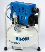 Bambi PT Range Ultra Low Noise Oil Free Air Compressor, 0.75Hp, 110 l/min, 24 litres Receiver, 57 x 40 x 40 cm - PT24