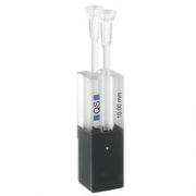 Hellma 105.210-QS Ultra-Micro Absorption Cell, pipette tips, Black Bottom Half, Quartz SUPRASIL Glass, 200-2500 nm, 5 ul, 10 mm Path Length, 8.5 mm Centre Height, 1/Pk - 1052101085-40