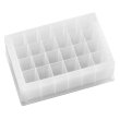 Porvair Sciences 24 Well Storage Plate, Polypropylene, 10 mL/Well, Square Well, Pyramid Bottom, 44 mm height, lidded, sterile, barcoded, 25/pk - 360080