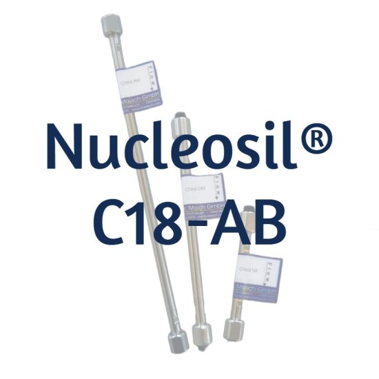 Dr. Maisch Nucleosil® 100 C18-AB Analytical HPLC Column, 5 µm, 100 Å, 4.6 x 125 mm, 1/Pk - N15.9B.S1246 - Click Image to Close