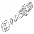 PerkinElmer Brass Male Compression Fitting, 1/8 NPT, 1/4 in. Tubing - 09903428