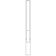 QLA Spin ON/OFF 4.6" (117 mm) Upper Shaft with 10 mm OD, Electrolab compatible - SPNSHT-SVEL