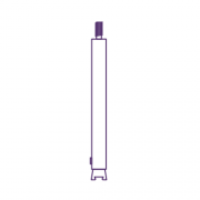 QLA Copley Compatible Adapter for use with BT1000 Centering Gauge (M5-0.8 thread), 316 SS - ADPTR-BTCOP