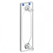 Hellma 137-QS Macro Absorption Flow-Through Cell with in/outlet tubes, Quartz SUPRASIL Glass, 200-2500 nm, 260 ul, 1 mm Path Length, 1/Pk - 137-1-40