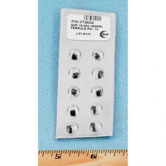 Shimadzu Ferrule-Cap 0.5mm Id Gvf005 10/Pkg. - 220-90418-15 - Click Image to Close