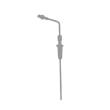 QLA 7.8” (198mm) Bent PEEK 1/8” (3.2mm) OD Cannula with PEEK Luer Lock and Adjustable Stopper (STPR-HR) for 2L Hanson Baths - MCAN3-HR, 74-105-360