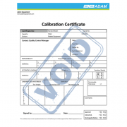 Adam Equipment UKAS or Equivalent Calibration Certificate for E2 1g - 200g Calibration Weight Set