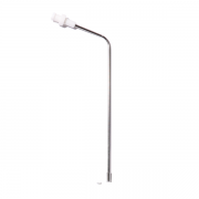 QLA 4.75'' (120mm) Bent 316 SS Cannula with Kynar Luer Lock & Tygon Tubing for QLA "01" style filters - CAN475-01L