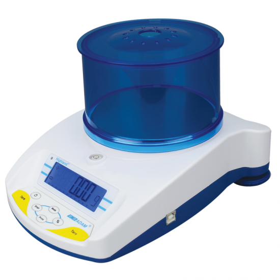 Adam Equipment Highland Portable Precision Balances with Draft Shield, 1500 g Capacity, 0.05 g Readability, 120 mm Diameter Pan Size - HCB 1502 - Click Image to Close