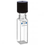 Hellma 117.200F-QS Sealable Absorption Cell for anaerobic applications, Closed Screw Cap, Quartz SUPRASIL Glass, 200-2500 nm, 3500 ul, 10 x 10 mm Path Length, 1/Pk - 117200F-10-40