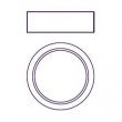 QLA 20 Micron Filter Disks for Twist Lock Probe, UHMW Polyethylene, Distek Compatible (Bag/1000) - FIL20TL-DK